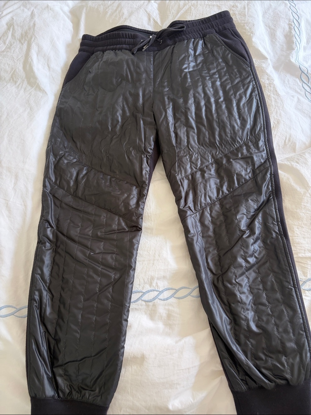 Helmut Lamg Men's Quilted Insulated Jogger Pants - Black
